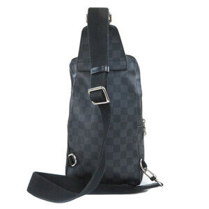 Louis Vuitton Belt Black Bum Sling Bag Crossbody Avenue Body Graphite Damier